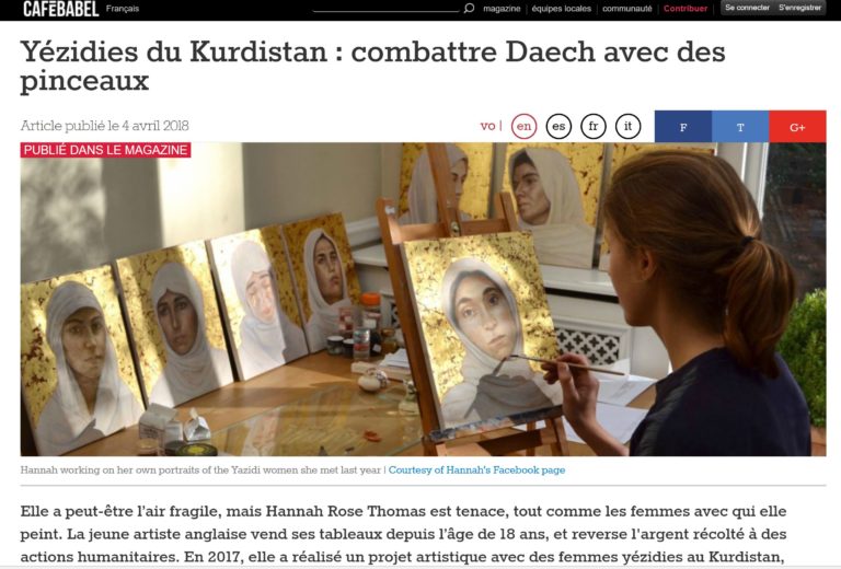 Yézidies du Kurdistan : combattre Daech avec des pinceaux