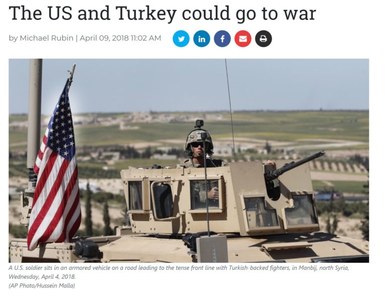 Les Etats-Unis et la Turquie pourraient entrer en guerre