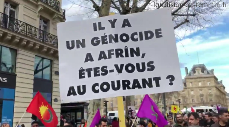 Paris, stand d’information kurde les 17 et 18 avril