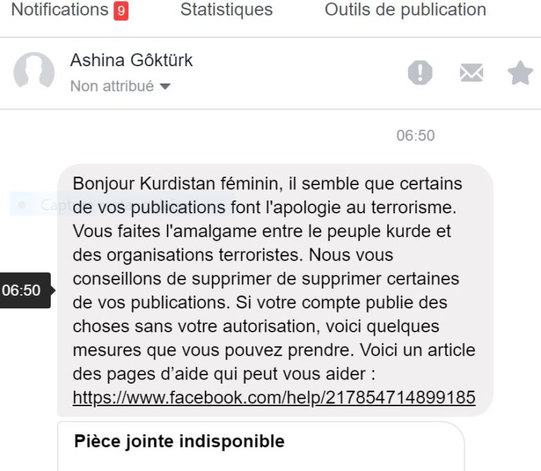 Facebook censure les Kurdes pour le compte de la Turquie