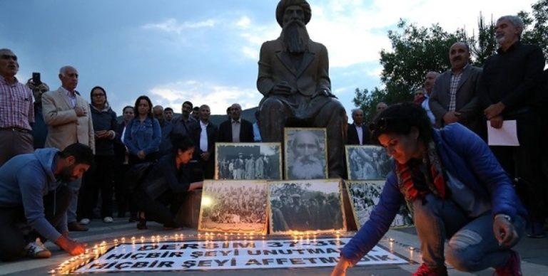 Hommage rendu aux victimes du génocide de Dersim