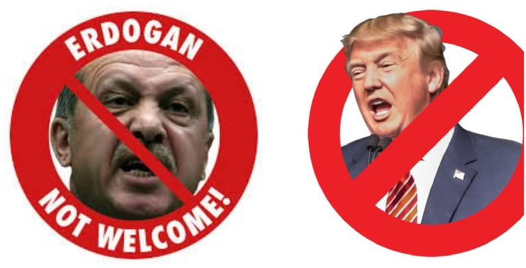 11 novembre : Non à la venue d’Erdogan et Trump à Paris