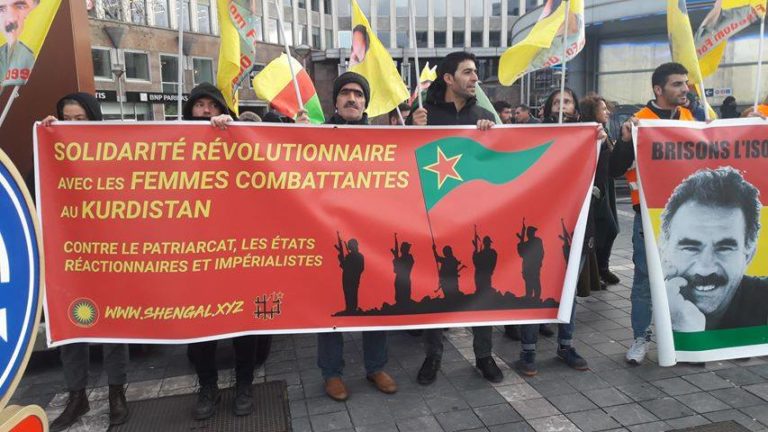 BRUXELLES : Les Kurdes manifestent contre l’isolement d’Ocalan & l’invasion du Rojava