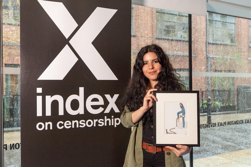 Zehra Doğan reçoit le Prix de la liberté d'expression au nom de Leyla