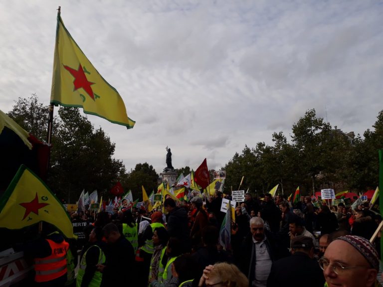 FRANCE. Manifestations en soutien aux Kurdes du Rojava