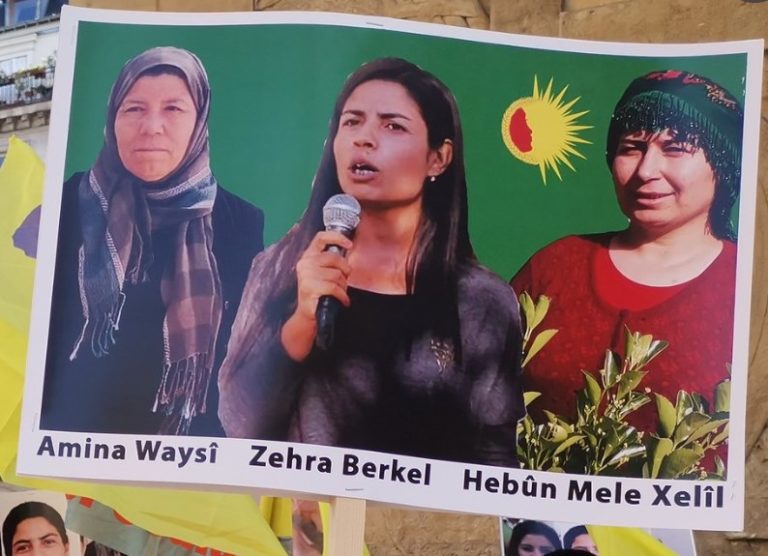 Actions de commémoration pour Zehra, Hebûn et Amina tuées par la Turquie le 23 juin 2020 à Kobanê