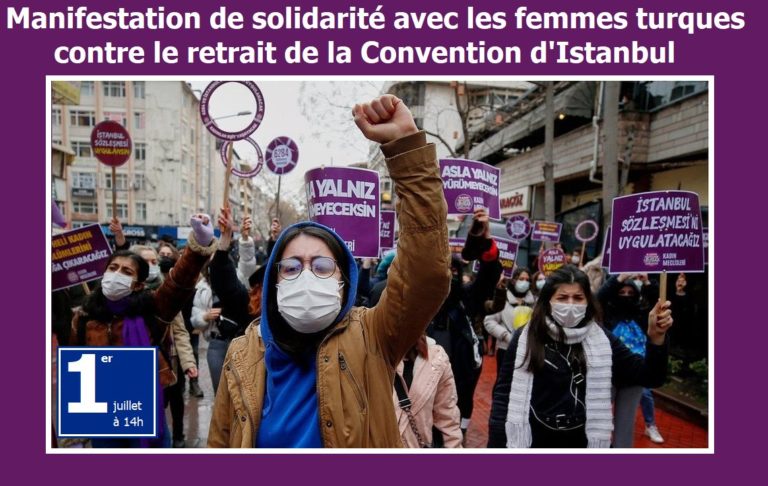 PARIS. Manifestation de solidarité avec les femmes turques contre le retrait de la Convention d’Istanbul