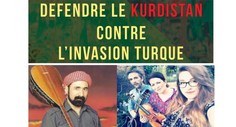 PARIS. Concert kurde contre l’invasion du Kurdistan par la Turquie