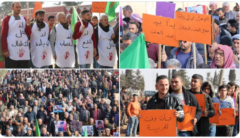 SYRIE. Les hommes manifestent contre les violences faites aux femmes