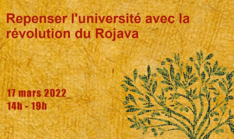 Conférence: Repenser l’université avec la révolution du Rojava