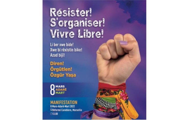 8 mars. Appel des femmes kurdes: Résister, s’organiser, vivre libre !