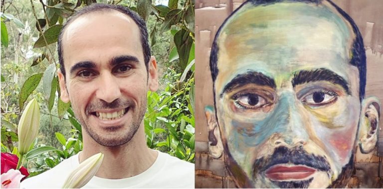 Un réfugié kurde qui a réalisé un portrait avec une brosse à dents est finaliste d’un prestigieux prix d’art en Australie