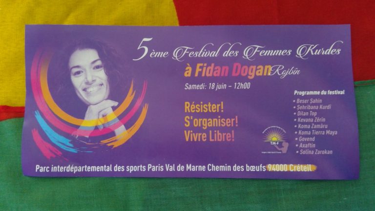 FRANCE. 5e Festival des Femmes Kurdes Fidan Dogan – Rojbin