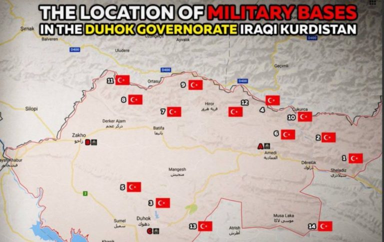 La Turquie a plus de 100 bases militaires au Kurdistan irakien (Responsable irakien)