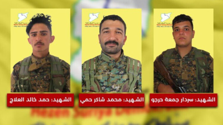 ROJAVA. Trois combattants des FDS tués dans des attaques turques