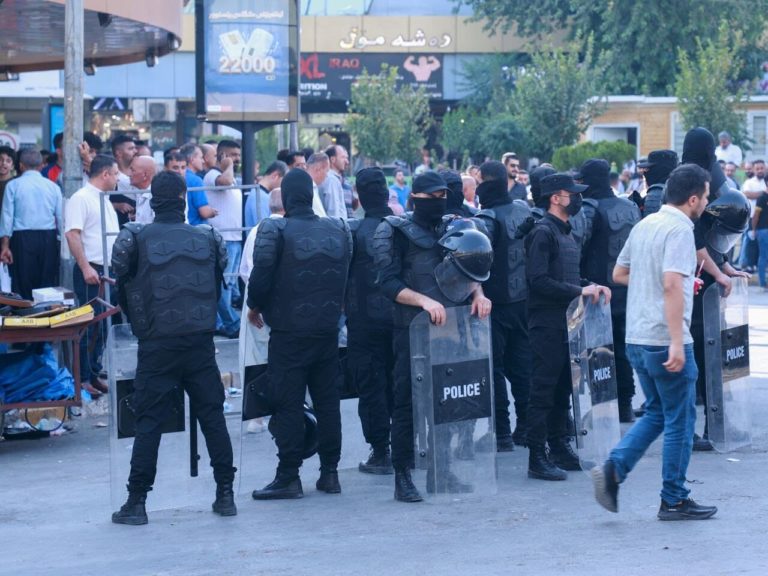 RSF condamne les violences policières visant les journalistes lors des manifestations au Kurdistan irakien