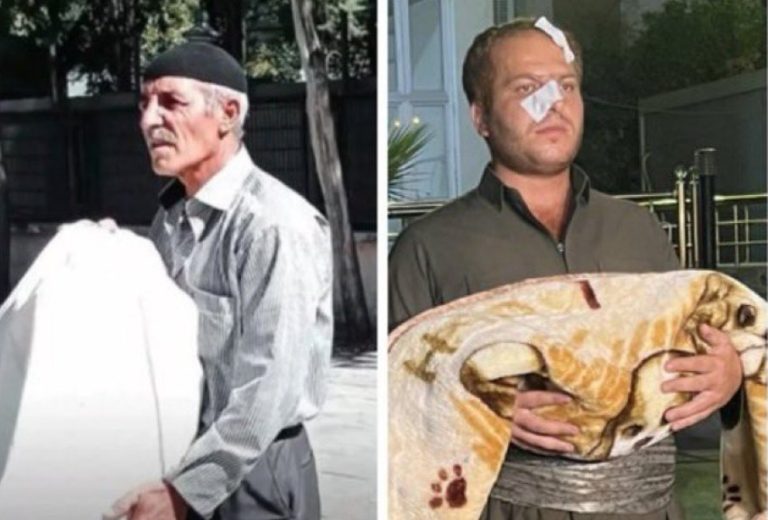 Deux images résumant le génocide kurde