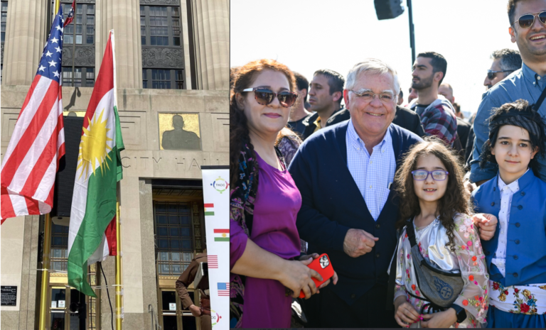 ÉTATS-UNIS. Le drapeau du Kurdistan flotte à Nashville à l’occasion du nouvel-an kurde