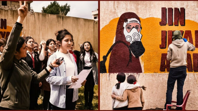 Des jeunes femmes du Rojava condamnent l’empoisonnement d’écoliers en Iran et au Rojhilat