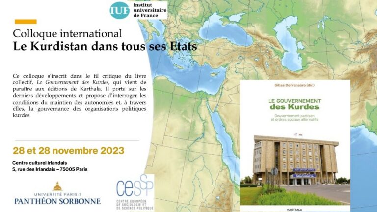 PARIS. Colloque « Le Kurdistan dans tous ses États »