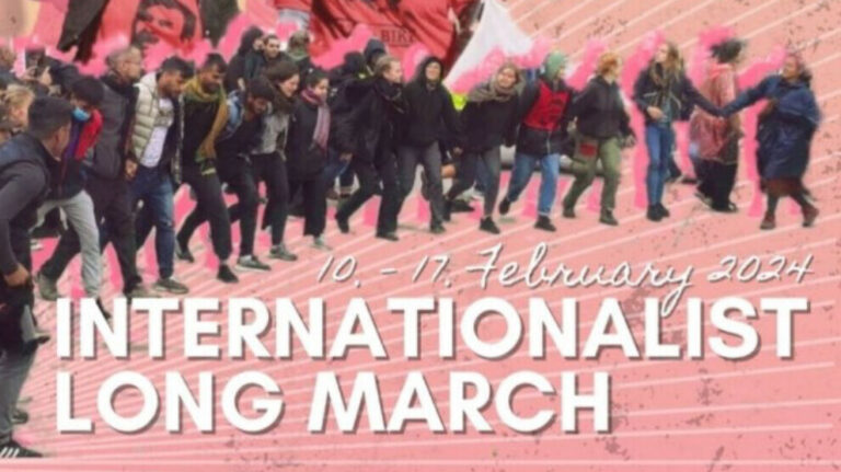 Les internationalistes participent à la longue marche kurde