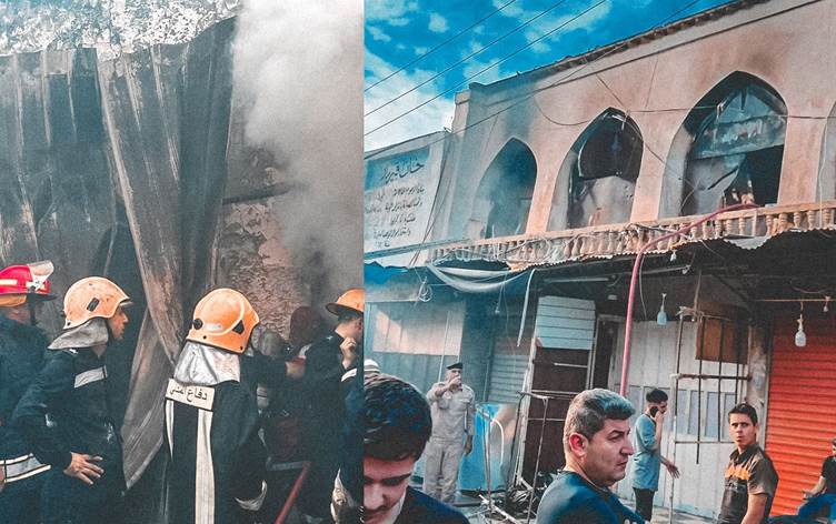 KURDISTAN. Un incendie criminel détruit le grand bazar de Kirkouk