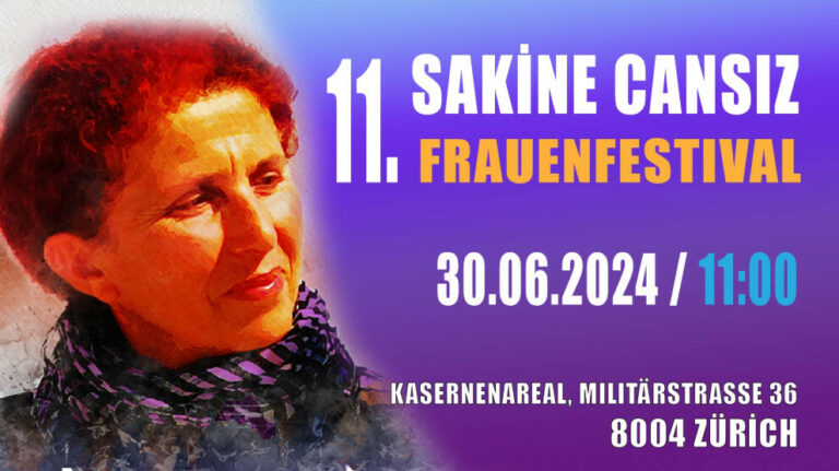 SUISSE. Le festival des femmes Sakine Cansız aura lieu le 30 juin à Zurich