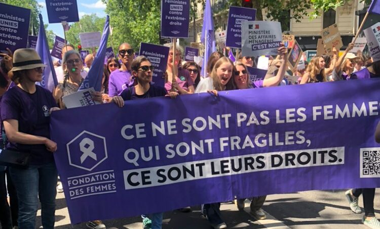 PARIS. Manifestation féministe contre l’extrême-droite