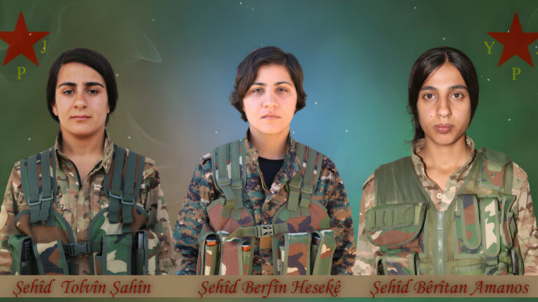 ROJAVA. Martyr de trois combattantes des YPJ à Qereqozak