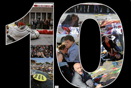 TURQUIE. Commémorations des victimes du massacre de la gare d’Ankara
