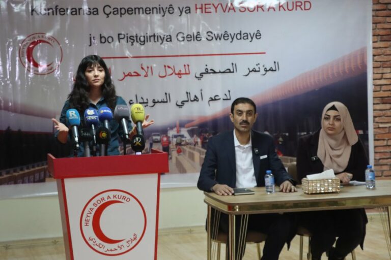 SYRIE. Le Croissant-Rouge kurde témoigne du catastrophe humanitaire à Soueïda