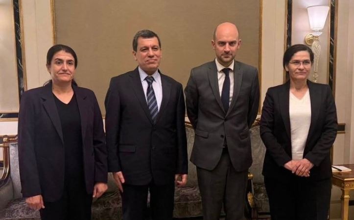 KURDISTAN. Rencontre entre Jean-Noël Barrot et 3 cadres du Rojava