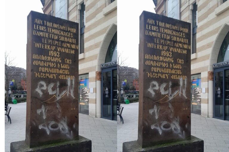 TOULOUSE. Profanation du monument commémoratif du génocide arménien